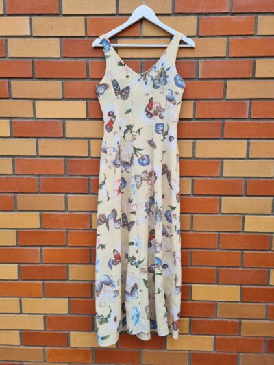 Staxs Yellow Floral Butterfly Maxi Dress | Best fit 8 - Image 4