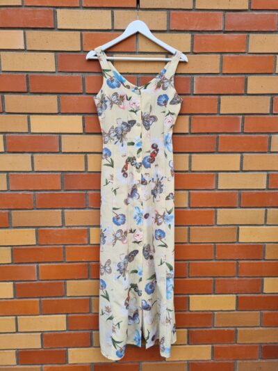 Staxs Yellow Floral Butterfly Maxi Dress | Best fit 8