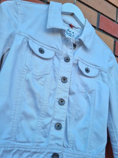 EDC by Esprit White Denim Jacket | Best fit 8-10 - Image 3