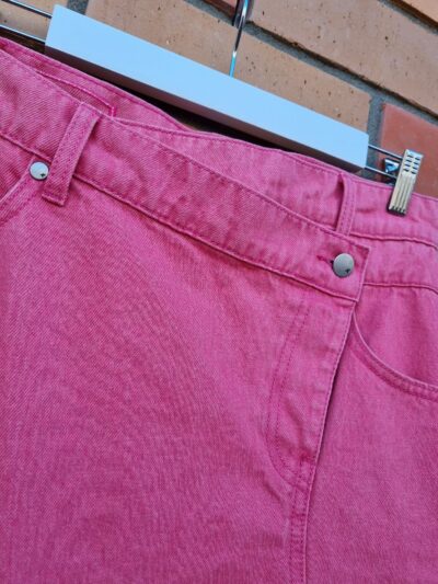 Federation Pink Asymmetric Denim Skirt | Best fit 10-12 - Image 4