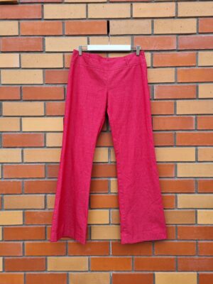 Sabine Red Low Waist Wide Leg Pant | Best fit 10-12