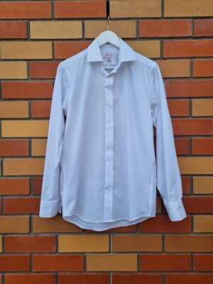 Jean Yves White Button Up Shirt | Best fit L