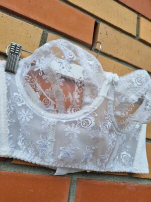 Innocenti White Lace Bra Corset | Best fit 14B