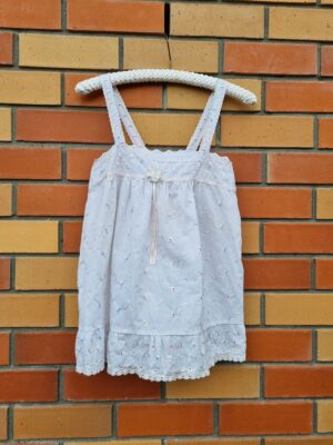 Made in NZ White Broderie Anglais Cami | Best fit 10-12