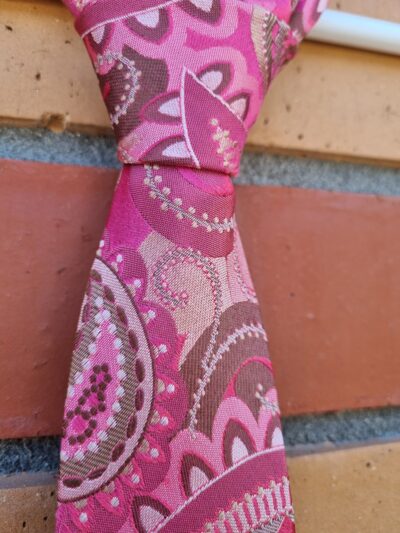 Sergio Alvajee Pink Paisley Tie - Image 3