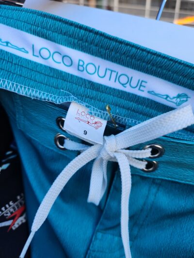 Loco Boutique Teal Board Shorts | Best fit 10-12 - Image 4