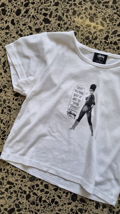 Stussy White Big Boys Graphic Baby Tee | Best fit 10 - Image 3