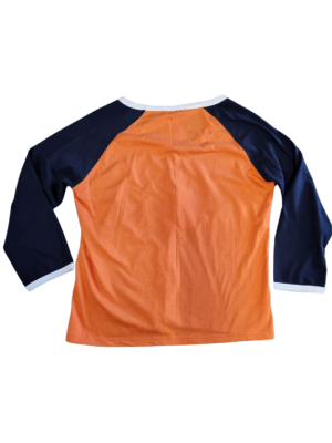 Activ8 Orange Navy Raglan Varsity Tee | Best fit 14-16