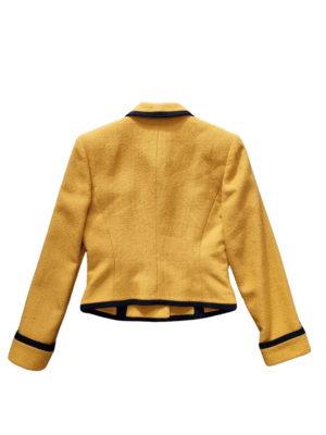 Albert Nipon Mustard cropped Wool Jacket | Best fit 8-10