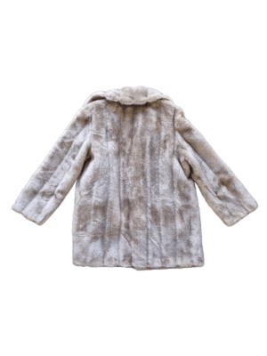 Leonard Berg & Co Faux Fur Beige Coat | Best fit 10-14
