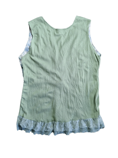Pretty Angel Green Lace Tie Tank Top | Best fit 16-18 - Image 2