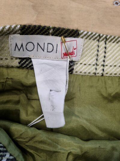 Mondi Green Tartan Wool Blend Mini Skirt | Best fit 8-10 - Image 4