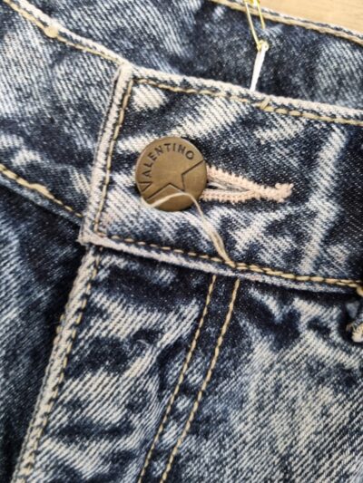 Valentino Acid Wash Blue Denim Jeans | Best fit 10 - Image 5