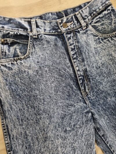 Valentino Acid Wash Blue Denim Jeans | Best fit 10 - Image 3