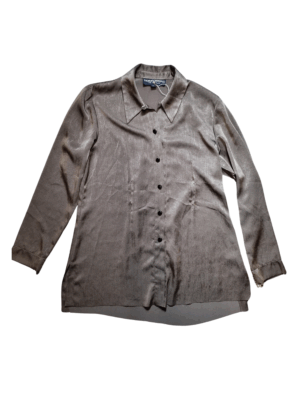 Thornton Hall Khaki Button Up Shirt | Best fit 10-12