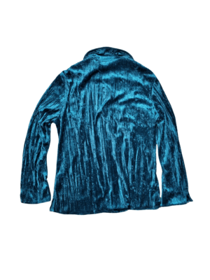 Classique Teal Velour Button Up Shirt | Best fit 12-14