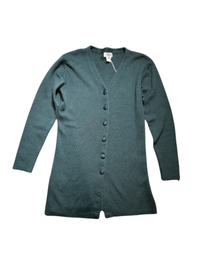 Elle B Khaki Wool Knit Cardigan | Best fit 6-10