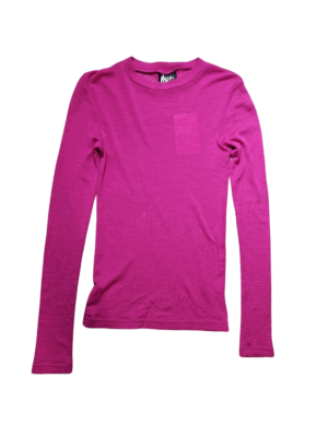 Max NZ Made Pink Merino Wool L/S Top | Best fit 8-10