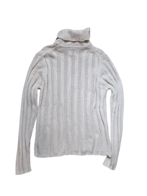 Gap Beige Cotton Knit Turtleneck | Best fit 8-12