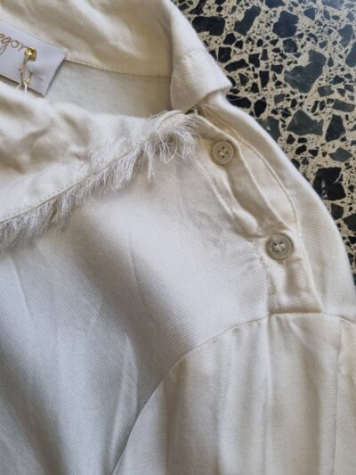 Gregory Cream Handkerchief Neck L/S Top | Best fit 10-12 - Image 5