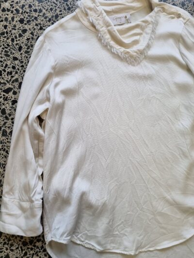 Gregory Cream Handkerchief Neck L/S Top | Best fit 10-12 - Image 3