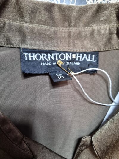 Thornton Hall Khaki Button Up Shirt | Best fit 10-12 - Image 5