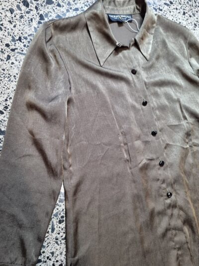 Thornton Hall Khaki Button Up Shirt | Best fit 10-12 - Image 3