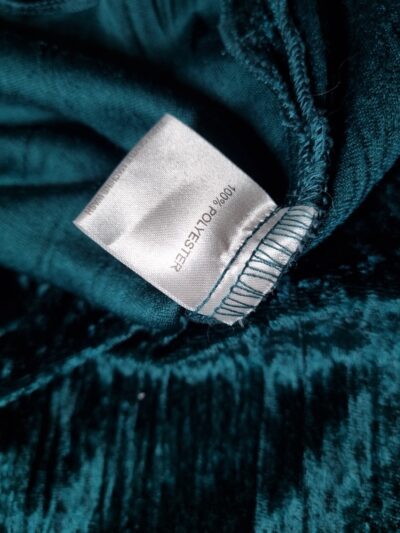 Classique Teal Velour Button Up Shirt | Best fit 12-14 - Image 8