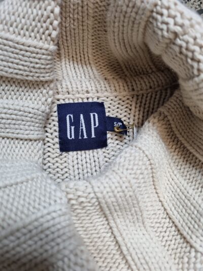 Gap Beige Cotton Knit Turtleneck | Best fit 8-12 - Image 5