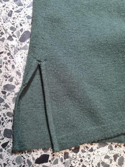Elle B Khaki Wool Knit Cardigan | Best fit 6-10 - Image 5
