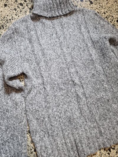 Millers Grey Wool Blend Turtleneck Knit Sweater | Best fit 8-12 - Image 3