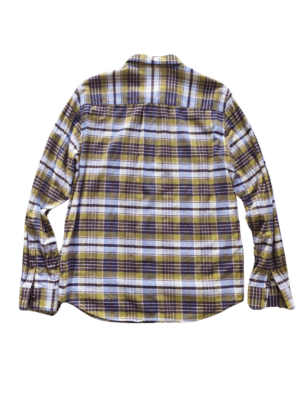COS Purple Mustard Tartan Shirt | Best fit M-L