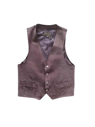 Siricco Brown Pig Suede Waistcoat | Best fit M