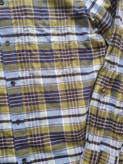 COS Purple Mustard Tartan Shirt | Best fit M-L - Image 5