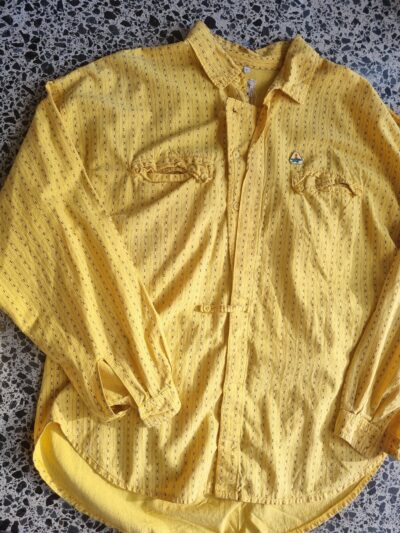Ton Sur Ton Yellow Black L/S Shirt | Best fit XL - Image 3