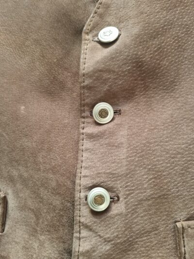 Siricco Brown Pig Suede Waistcoat | Best fit M - Image 5