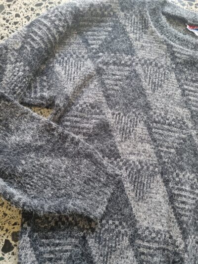 L'Affaire NZ Made Angora Blend Grey Knit Sweater | Best fit M - Image 4