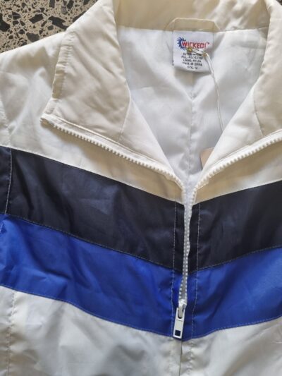 Wicked White Blue Black Puffer Vest | Best fit 8-10 - Image 4