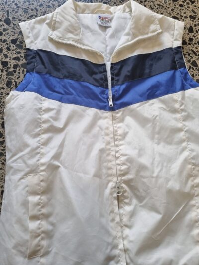 Wicked White Blue Black Puffer Vest | Best fit 8-10 - Image 3