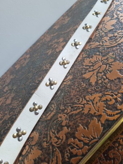 Esprit White Leather Studded Belt - Image 5