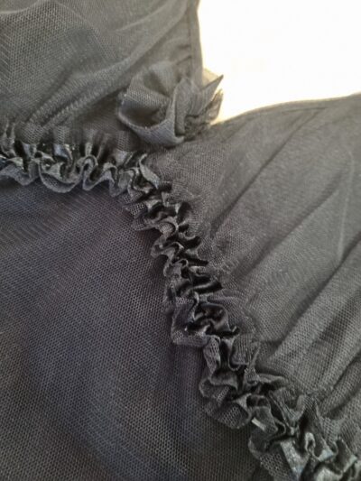 Staxs Black Mesh Rosette Midi Dress | Best fit 10-12 - Image 4