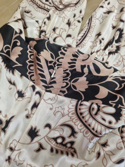 Principals Cream Brown Satin Halter Dress | Best fit 8 - Image 5