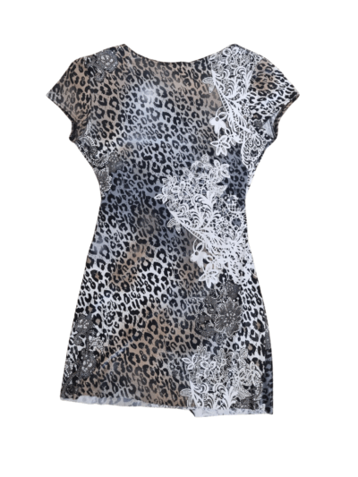 Joseph Ribkoff Animal Print Crossover Mini Dress | Best fit 10 - Image 2