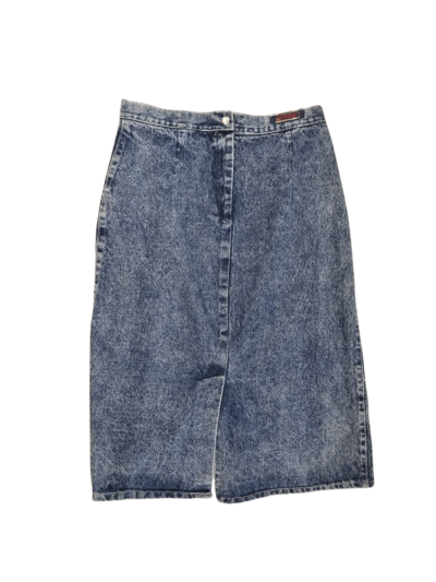 Ozko Denim Front Squiggle Midi Skirt | Best fit 10 - Image 2