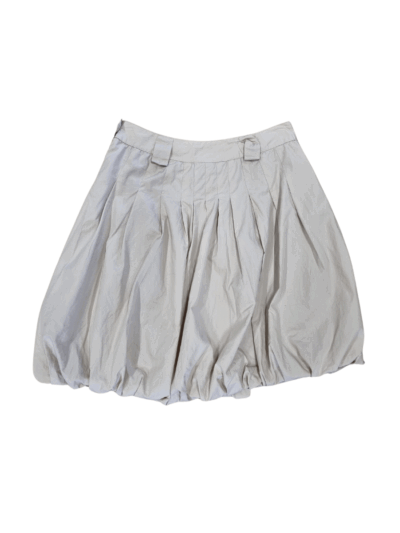 Chari F Beige Mini Bubble Skirt | Best fit 8-10 - Image 2