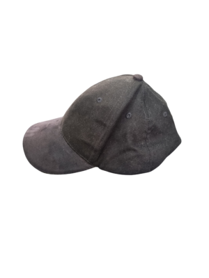 National Bank Black Green Cotton/Suede Cap