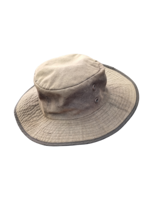 Hills Hats Brown Oil Skin Bucket Hat