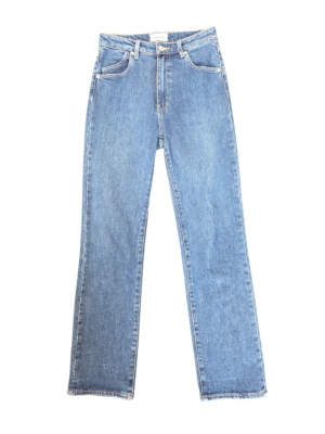 Rollas Blue Highwaist Straight Jeans | Best fit 8-10