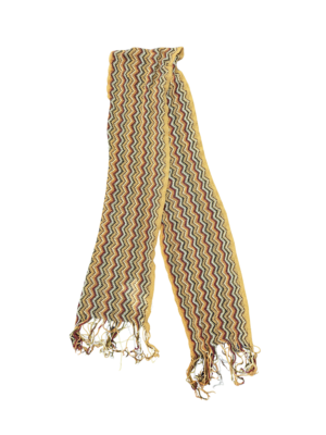 Jacqui E Brown Zig Zag Knit Scarf