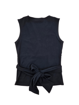 AX Made in UK Black Tie Tank Top | Best fit 8-10